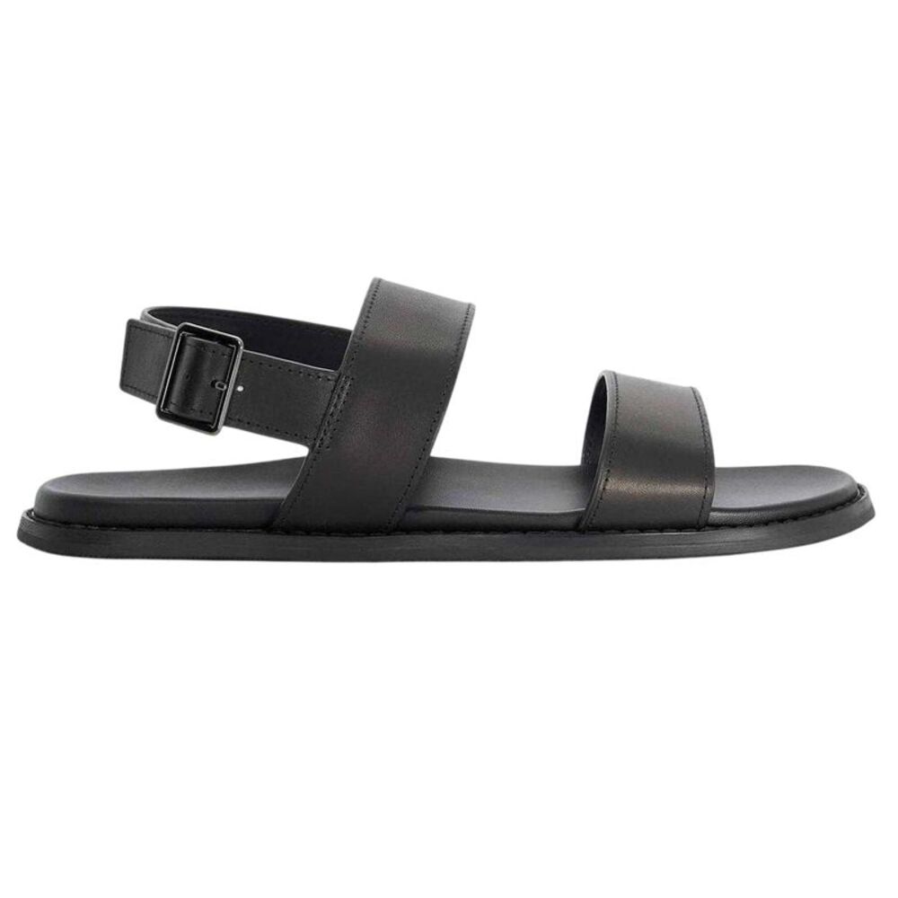 Dune London Mens Leather Sandals / Black